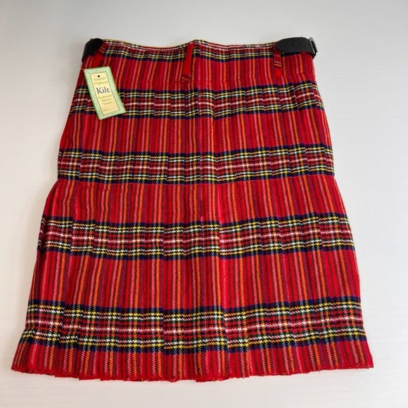 Scottish Highland Kilt Men 34 Woven Tartan Resort Work Party Casual 34x24 Core - Picture 1 of 10